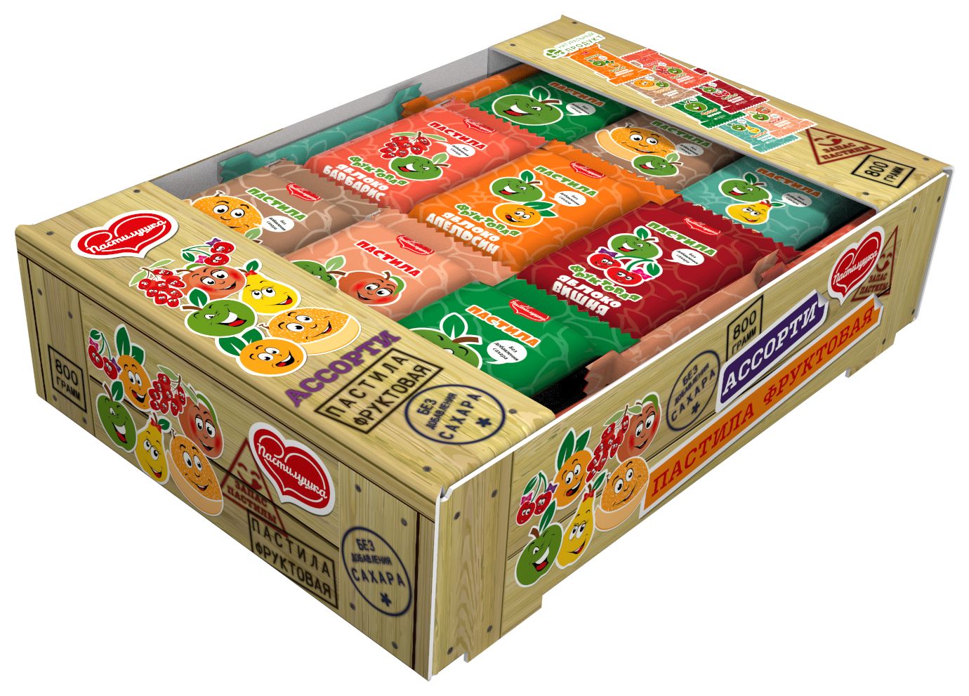 Пастила ПАСТИЛУШКА ассорти 800г