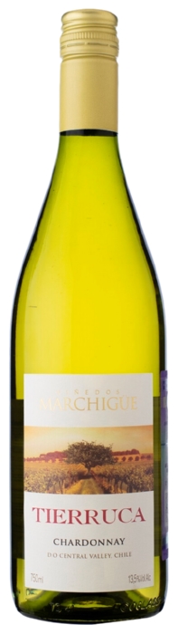 Вино ТЕРРУКА Шардоне белое сух 13.5% ст/б 0.75л