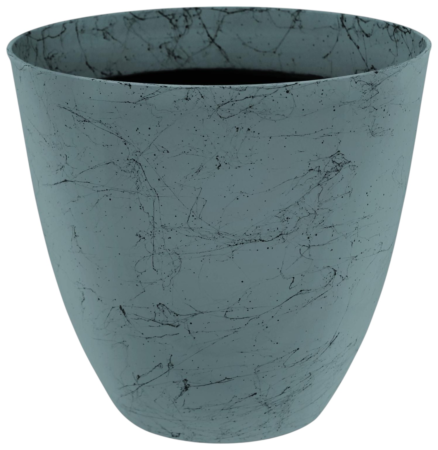 Кашпо АТМИКС Мрамор 29*29*27см бирюзовое 12л арт.202510388