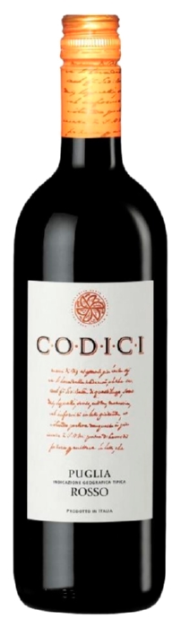 Вино КОДИЧИ Россо Апулия красное п/сух 12% ст/б 0.75л