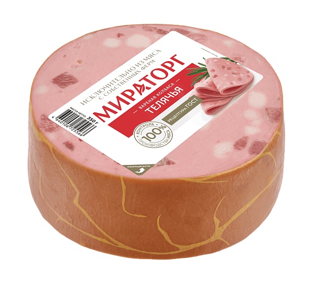 Колбаса МИРАТОРГ Телячья вареная в/у 350г