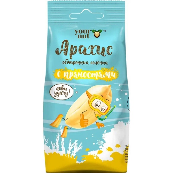 Арахис обжаренный Ю НАТ соленый м/у 80г