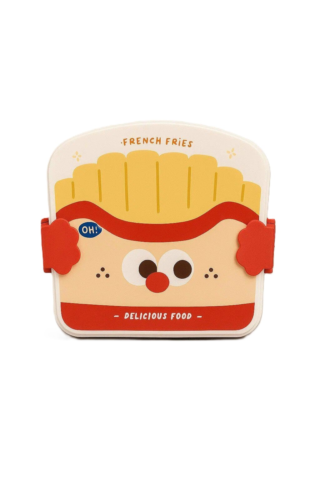 Ланчбокс МИЛОТА Картофель фри красный 1.35л арт.6824-01