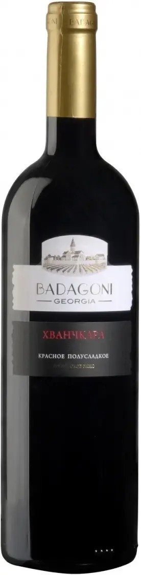 Вино БАДАГОНИ Хванчкара красное п/сл 10.5% ст/б 0.75л