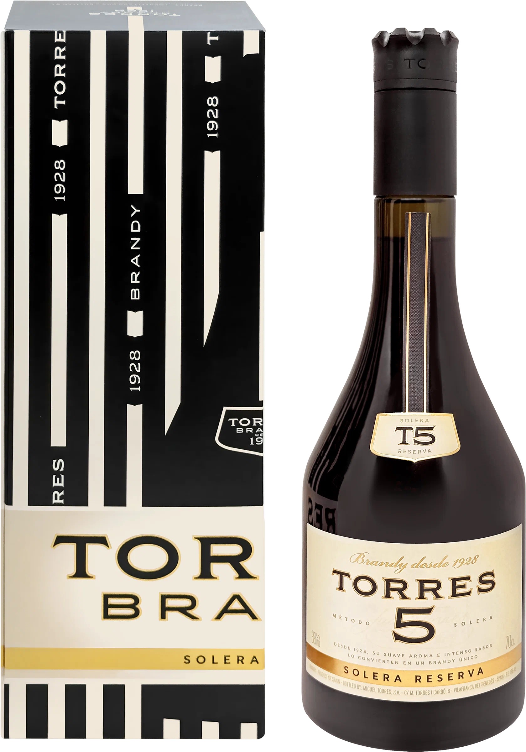 Бренди ТОРРЕС Солера Резерва 38% ст/б 0.7л