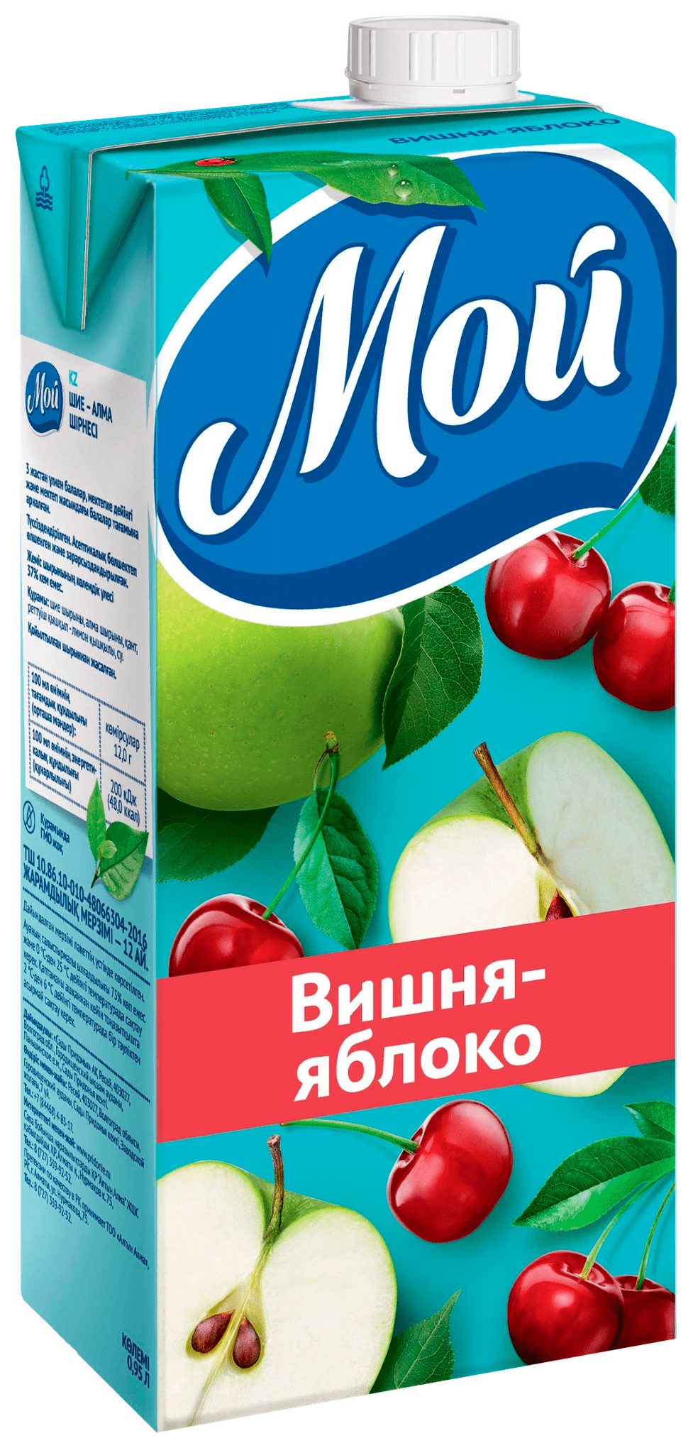 Нектар МОЙ яблоко вишня 0.95л