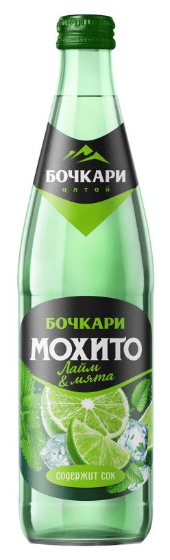 Газ.напиток БОЧКАРИ Мохито лайм мята ст/б 0.45л