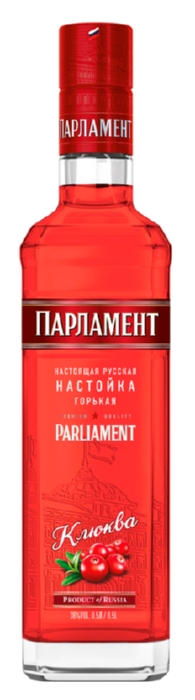 Настойка ПАРЛАМЕНТ Клюква 38% ст/б 0.5л