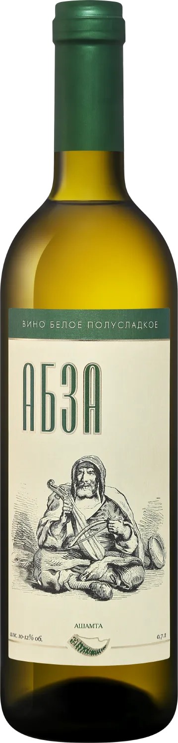 Вино АШАМТА Абза белое п/сл 10-12% ст/б 0.7л