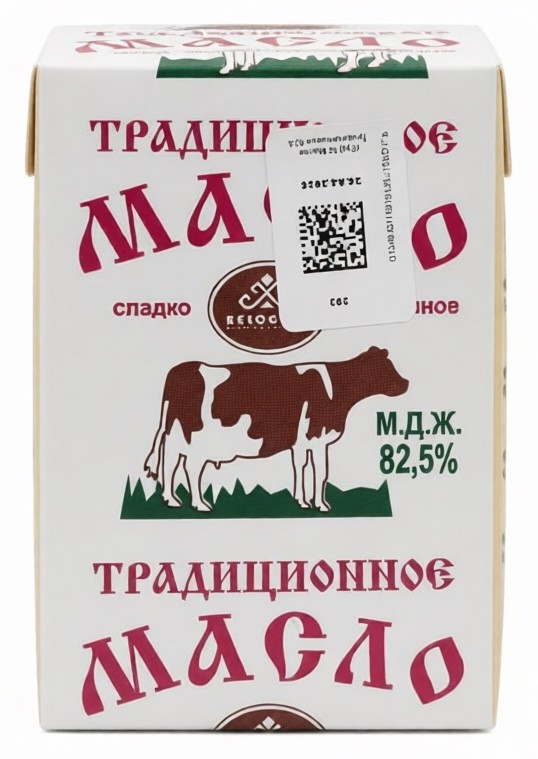 Масло сладко-сливочное БЕЛОГОРЬЕ Традиционное несоленое бзмж 82.5% 150г