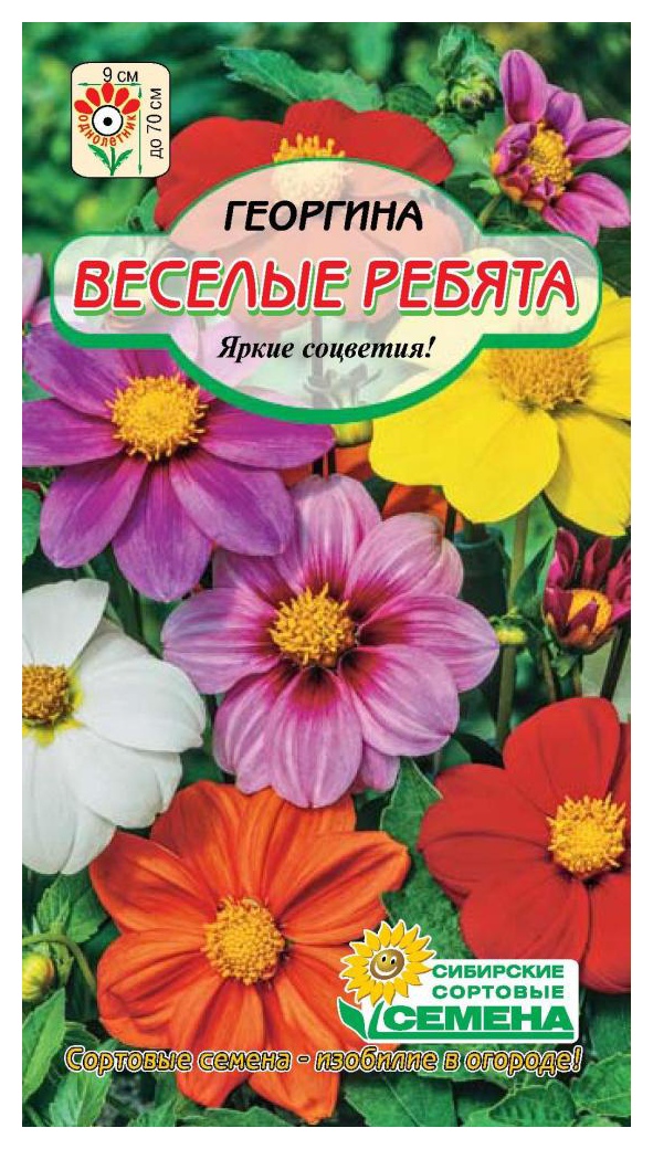 Семена ССС Георгина Веселые ребята смесь 0.2г