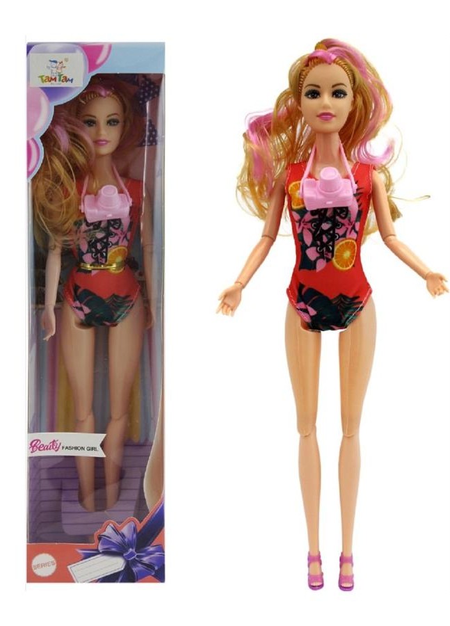 Игровой набор ТАМ-ТАМ Кукла с фотоаппаратом арт.HZ9029A