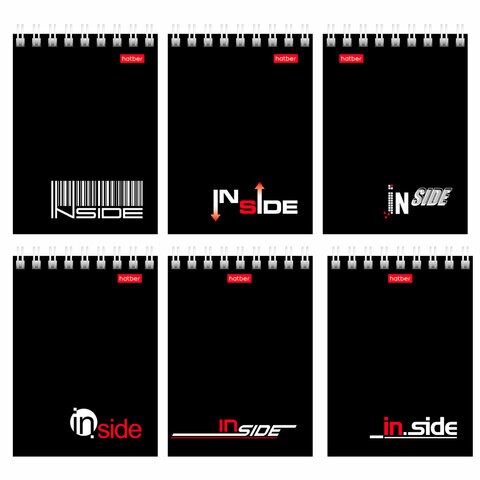 Блокнот ИНСАЙД А7 клетка 40л арт.40Б7В1гр_01622ХАТ