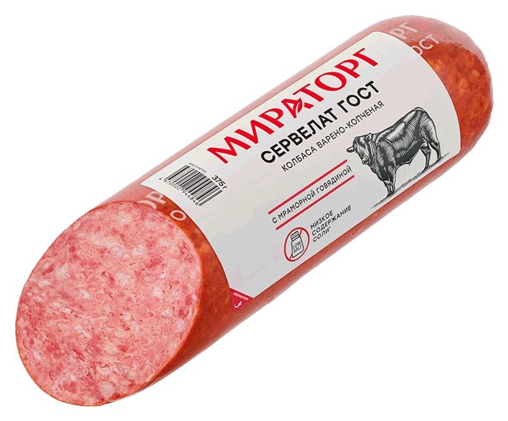 Сервелат МИРАТОРГ в/к 375г