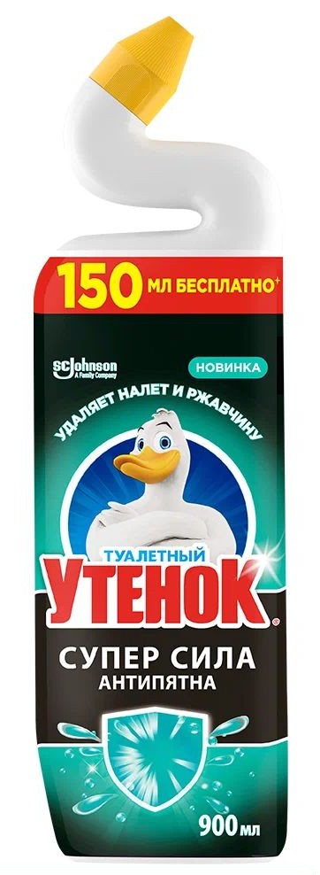 Чистящее средство ТУАЛЕТНЫЙ УТЕНОК Антипятна 900мл