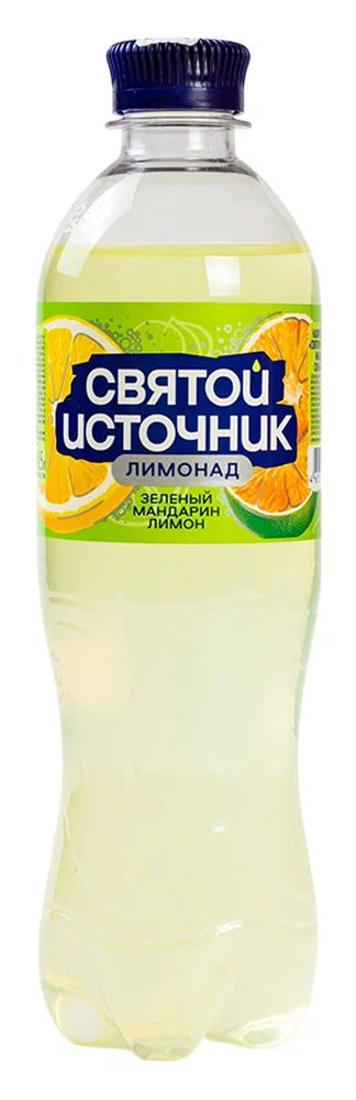 Вода СВЯТОЙ ИСТОЧНИК газированная мандарин лимон 0.5л