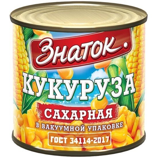 Кукуруза ЗНАТОК сахарная ж/б ключ 425мл