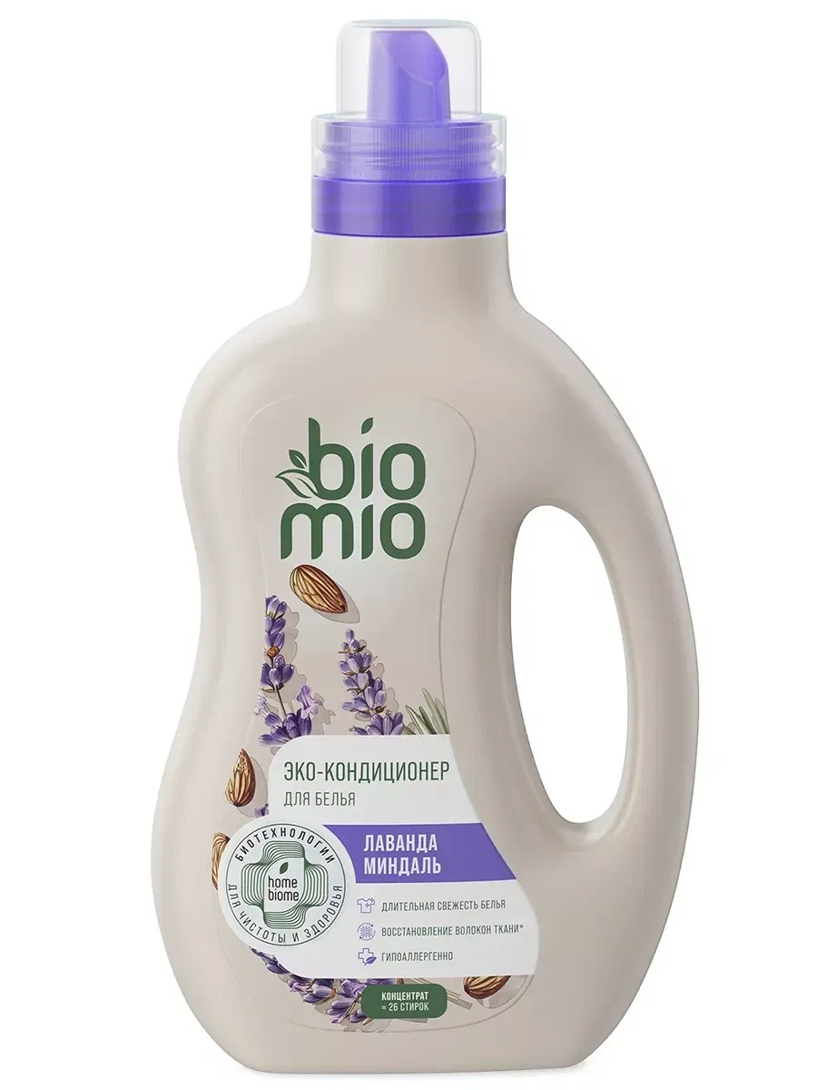 Кондиционер для белья БИО-МИО Софт лаванда миндаль 800мл