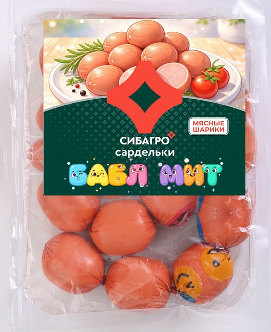Сардельки СИБАГРО Бабл Мит 400г