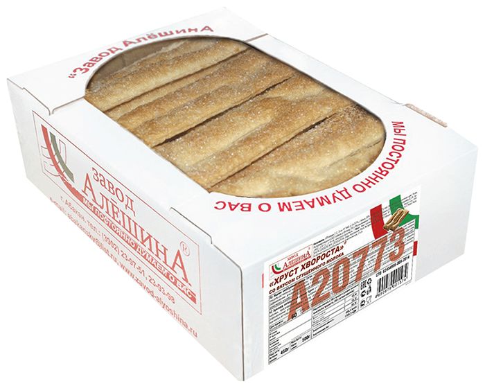 Печенье АЛЕШИНА Хруст хвороста со вкусом сгущенного молока 450г