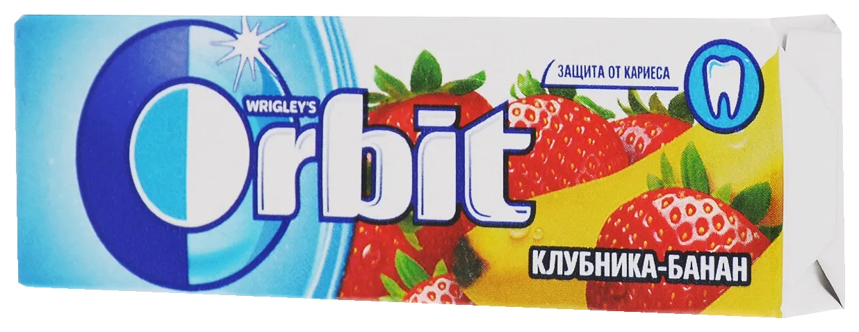 Жевательная резинка ОРБИТ Клубника-банан 13.6г