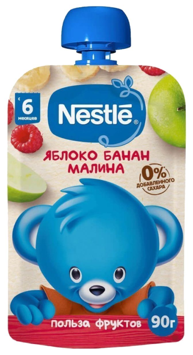 Пюре НЕСТЛЕ банан малина м/у 90г