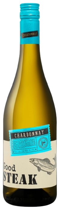 Вино ГУД СТЕЙК Шардоне белое сух 10-12% ст/б 0.75л