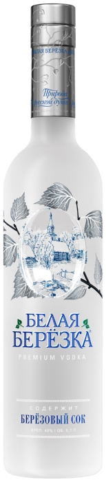 Водка БЕЛАЯ БЕРЕЗКА 40% ст/б 0.7л