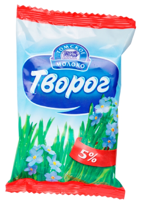 Творог ТОМСКОЕ МОЛОКО бзмж 5% 180г
