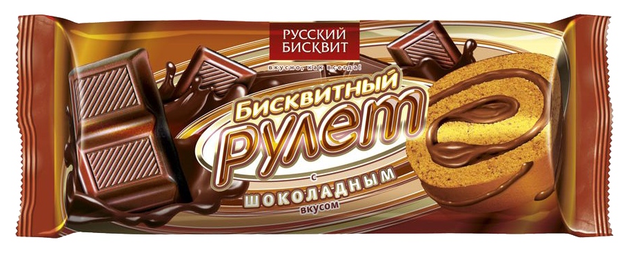 Рулет РУССКИЙ БИСКВИТ шоколадный 175г