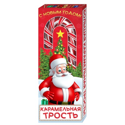 Карамель СЛАДКАЯ СКАЗКА Новогодняя трость 40г