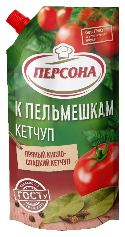 Кетчуп ПЕРСОНА К пельмешкам д/пак 220г