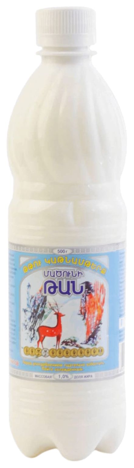 Кисломолочный напиток ТАН Мацунный бзмж 1% пэт 500мл