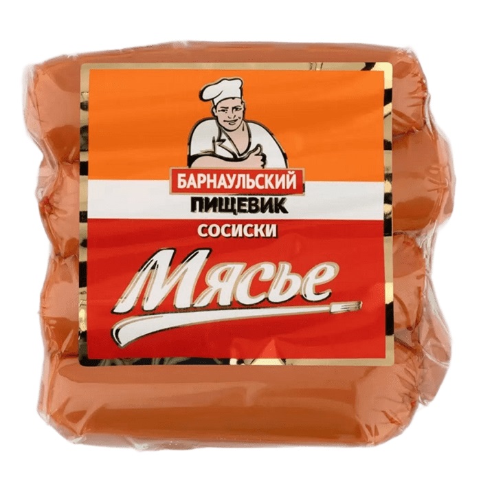 Сосиски БАРНАУЛЬСКИЙ ПИЩЕВИК Мясье 340г