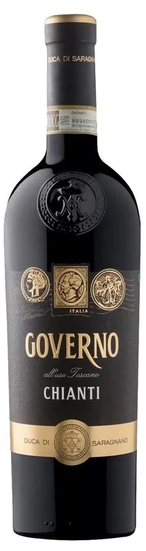 Вино ДУКА ДИ САРАНЬЯНО Кьянти Говерно красное п/сух 14% ст/б 0.75л