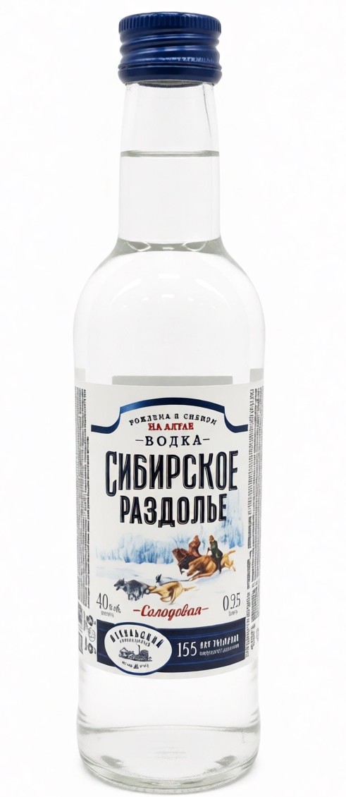 Водка ИТКУЛЬ Сибирское раздолье 40% ст/б 0.25л