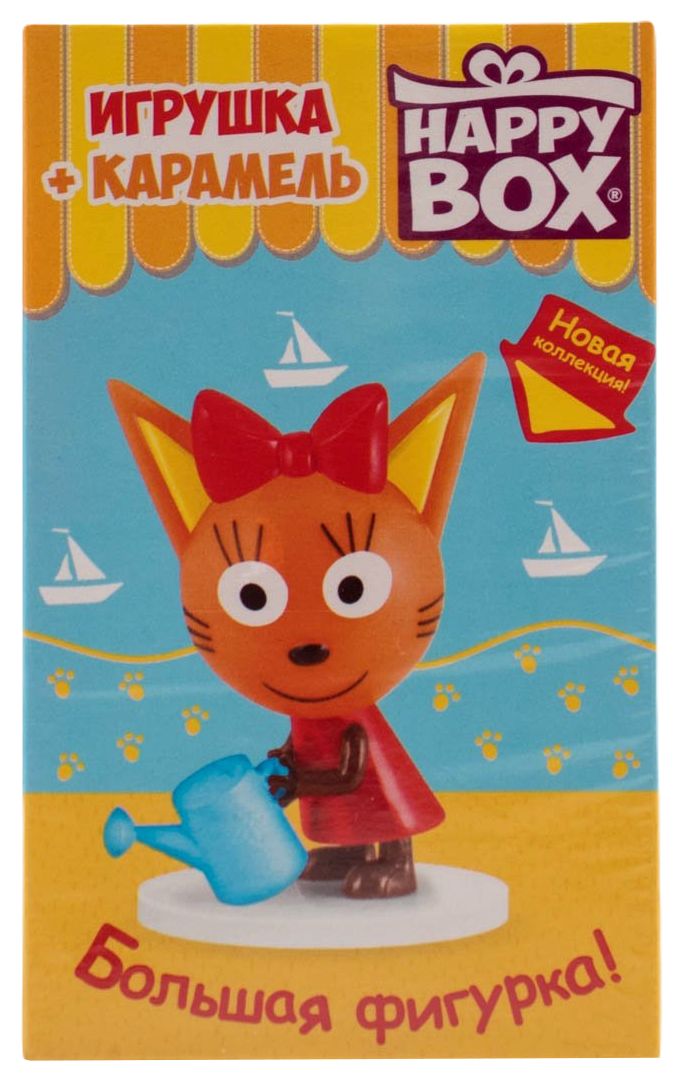Карамель СЛАДКАЯ СКАЗКА Хэппи бокс Три кота фигурка+карамель 30г