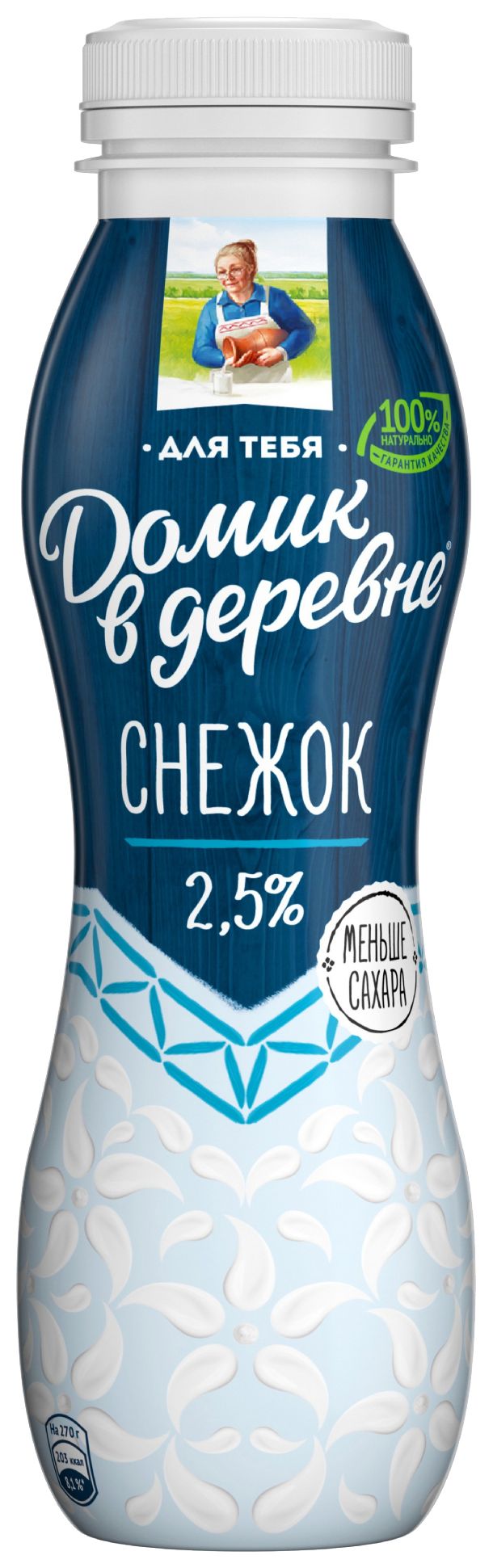 Снежок ДОМИК В ДЕРЕВНЕ бзмж 2.5% пэт 270г