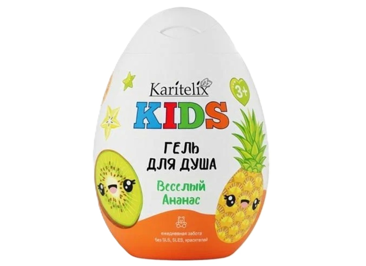 Гель для душа детский КАРИТЕЛИКС КИДС Веселый ананас 370мл