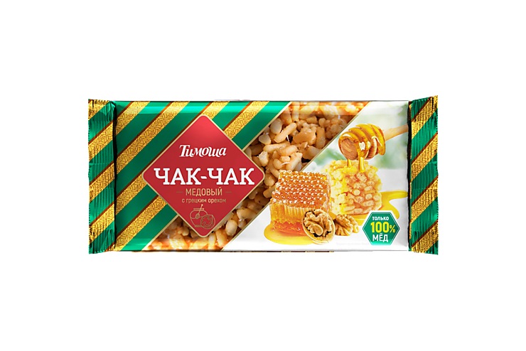 Чак-чак ТИМОША медовый с грецким орехом 250г