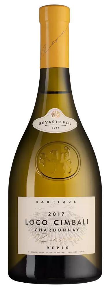 Вино ЛОКО ЧИМБАЛИ Крым Шардоне белое сух 13.5% ст/б 0.75л