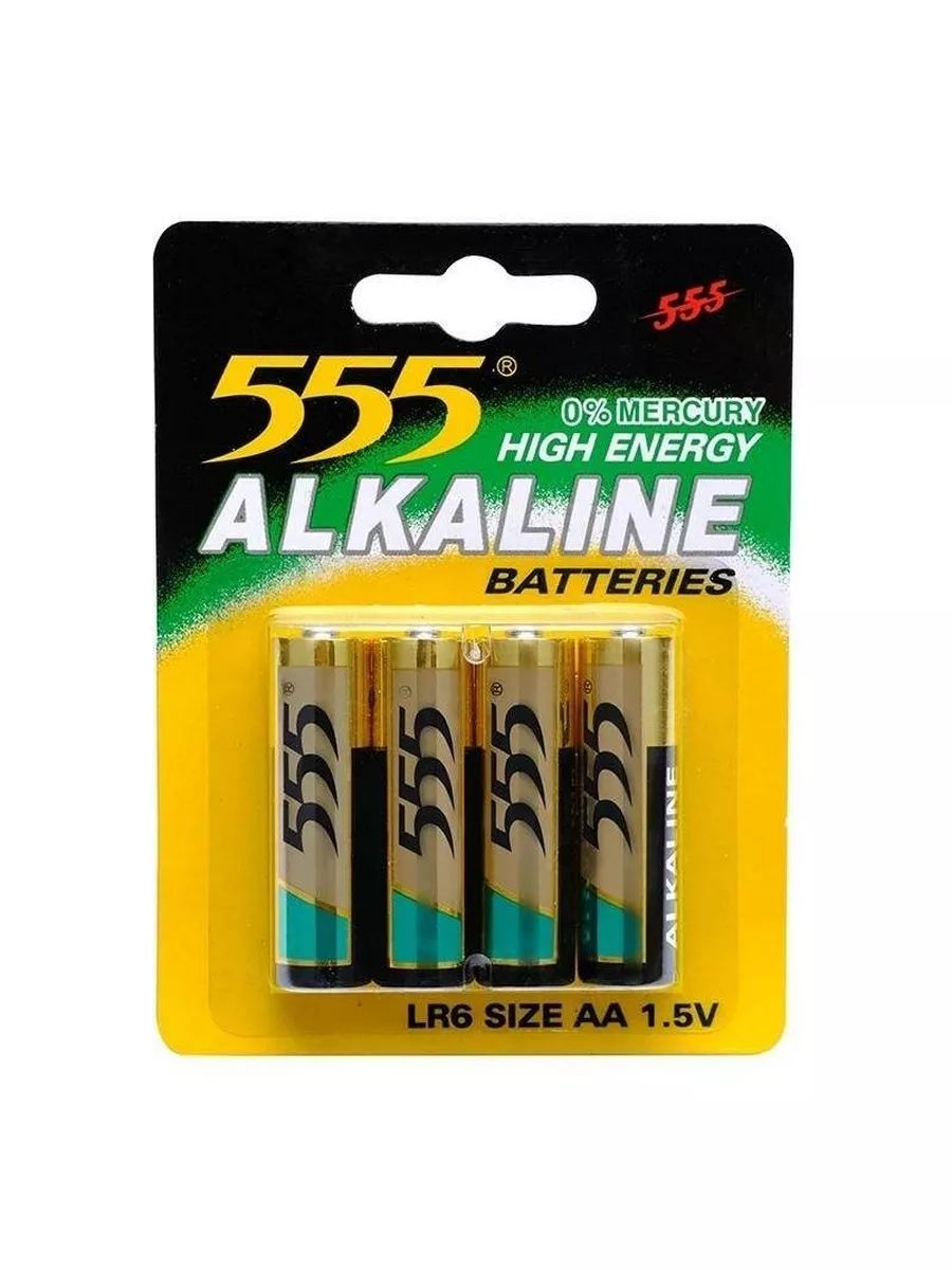 Батарейки 555 алкалиновые LR6 AA 4шт