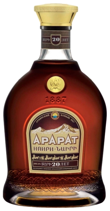 Коньяк АРАРАТ Наири 20 лет 40% ПК 0.5л