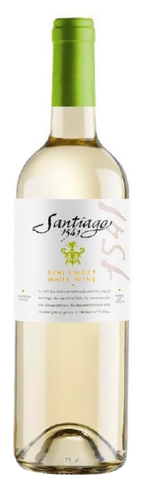 Вино САНТЬЯГО 1541 белое п/сл 12.5% ст/б 0.75л