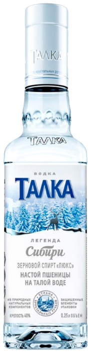 Водка ТАЛКА 40% 0.25л