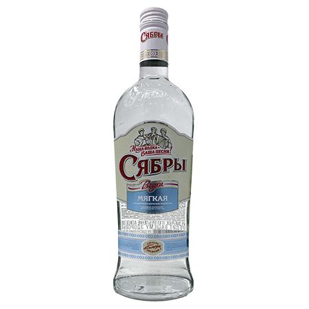 Водка СЯБРЫ Мягкая 40% ст/б 0.5л