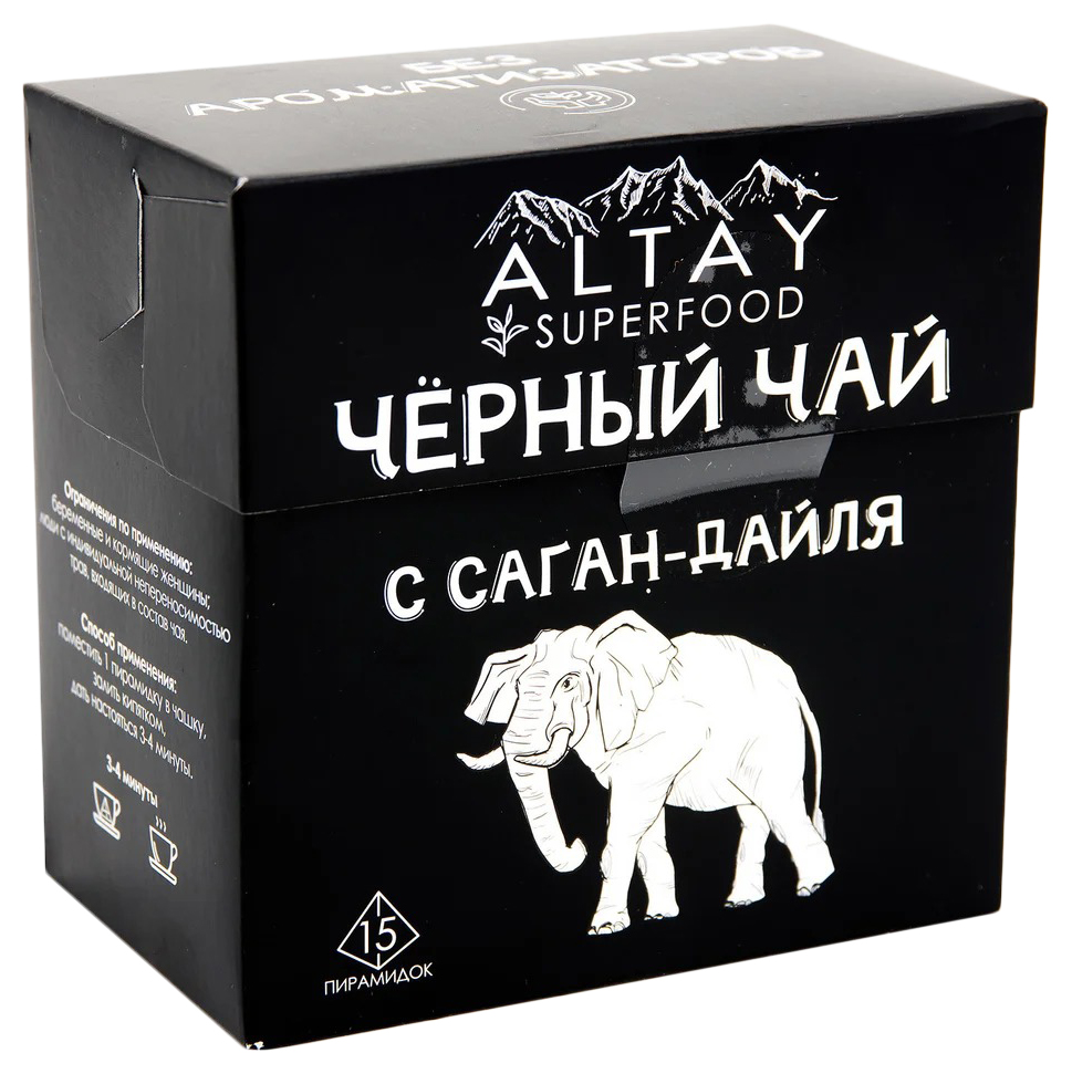 Чай АЛТАЙ СУПЕРФУД с саган-дайля черный 15пак пирамидки
