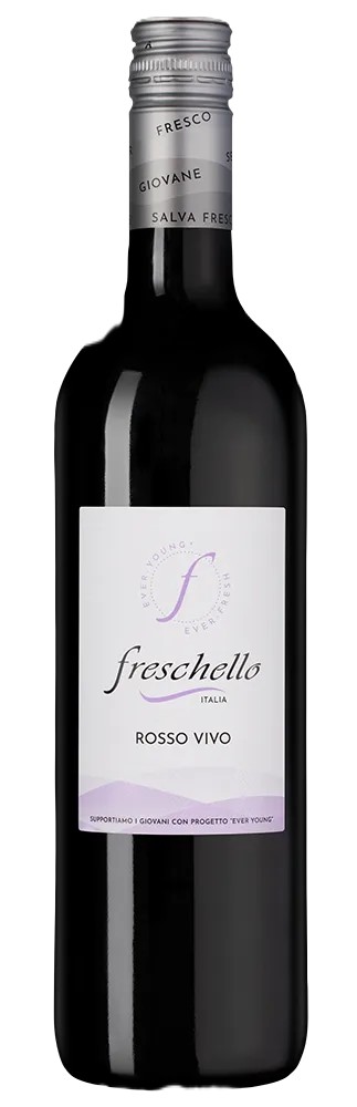 Вино ФРЕСКЕЛЛО Россо красное п/сух 11% ст/б 0.75л