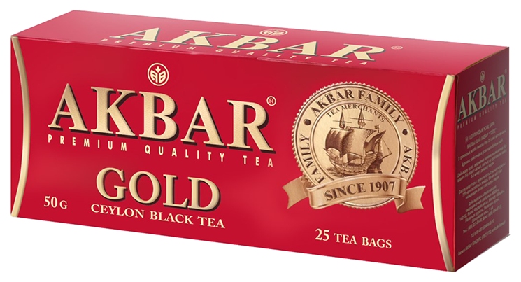 Чай АКБАР Голд черный 25пак
