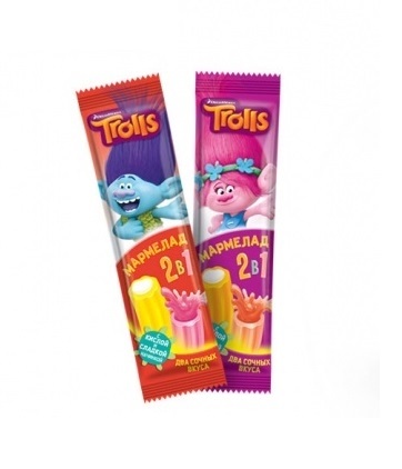 Мармеладные палочки КОНФИТРЕЙД с джемом и пудрой моланг 16г